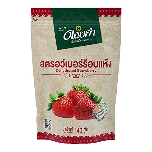 Doi Kham Dehydrated Strawberry 180g. - Thai Dessert