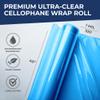 Better crafts Blue Cellophane Wrap 40'' x 100' Roll - Colored Cellophane Sheets for Craft Baskets, Gift Wrapping Supplies, Plastic Wrap for Gift Baskets view 2