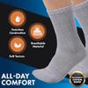 Diabetic Socks Mens Cotton 6-Pack Crew White By DEBRA WEITZNER crew/white Mens 13-15 view 2