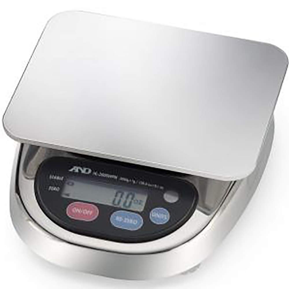 A&D Weighing - HL-3000LWPN - Digital Balance, SS Platform, 3000g Cap. by AND Weighing