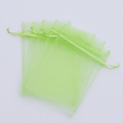 100 pcs 4x6" (10x15cm) Organza Bags Wedding Favor Bags Party Gift Bags Candy Bag Jewelry Pouch Drawstring Bag FB999 (Light Green - FB019)
