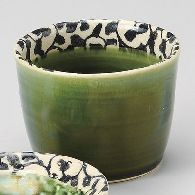 Arabesque Oribe Soba Chiyoguchi 3.4 x 2.6 inches (8.7 x 6.5 cm), 8.1 fl oz (150 g), Buckwheat Supplies, Restaurant, Stylish, Tableware, Commercial Use