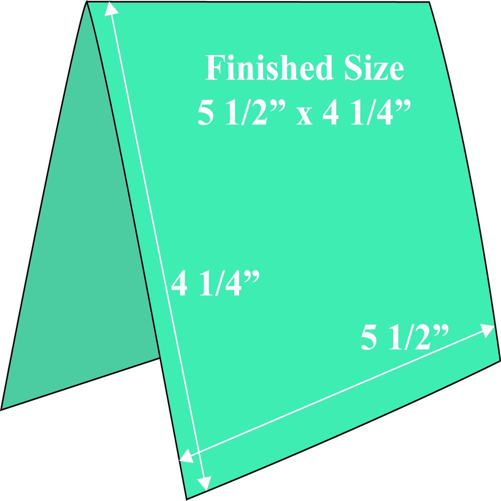 A-2 Note Card (4 x 5 ) - Teal - Pack of 50