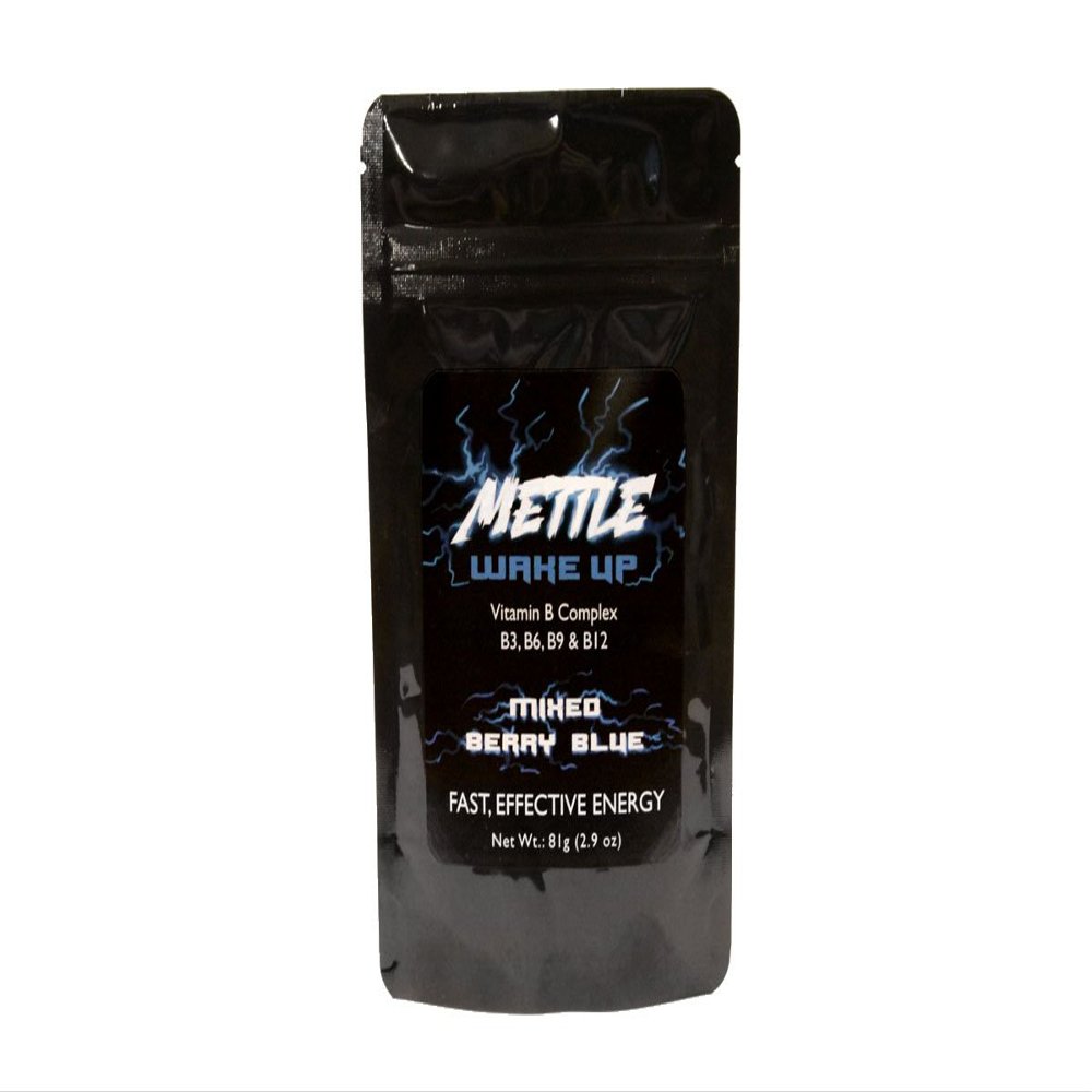 Energy Drink Powder - 50 Servings | Sugar Free | 200mg Caffeine - Mettle Energy Drink Mix (Mixed Berry Blue)