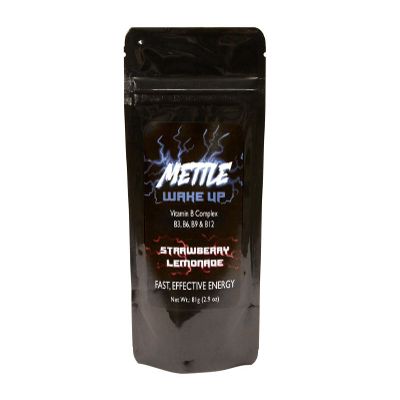 Energy Drink Powder - 100 Servings | Sugar Free | 200mg Caffeine - Mettle Energy Drink Mix (Strawberry Lemonade)