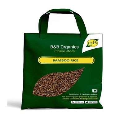 B&B Organics Bamboo Rice (3kg / 6.6 pound), Nutrient and Fibre Rich/Moongil Arisi/Authentic and Healthy Rice/Indian Rice