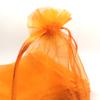 100pcs 4x6 Inches Drawstrings Organza Gift Candy Bags Wedding Favors Bags (Orange) view 3