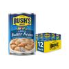 BUSH'S BEST 16 oz Canned Large Butter Beans, Source of Plant Based Protein and Fiber, Low Fat, Gluten Free, (Pack of 12) view 1