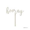 Andaz Press Party Wood Cake Toppers, Hooray, 1-Pack, High School College University Graduation Decor Decorations view 3