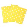 Youmewell Disposable Paper Party Napkins Yellow Polka Dot 60 Count