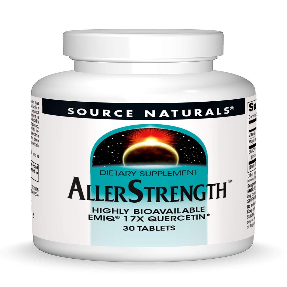 Source Naturals AllerStrength Fast-Acting Seasonal Immune Support - Highly Bioavailable Quercetin* - 30 Tablets