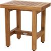 AquaTeak Patented 18" Spa Lotus Teak Shower Bench & AquaTeak Two-Step Care Kit view 3