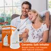 Natural Solution Himalayan Salt Inhaler Ceramic with Himalayan Pink Salt  A Simple and Natural Way to Enjoy a Refreshing and Soothing Salt Air Experience view 4
