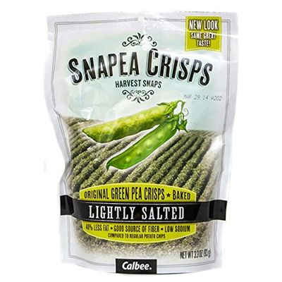 Harvest Snaps Snapea Crisps Lightly Salted - Pack of 3, 3.3 Oz. Ea.