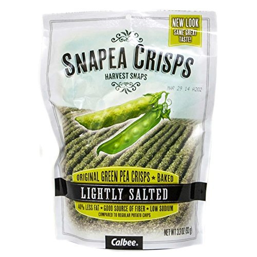 Harvest Snaps Snapea Crisps Lightly Salted - Pack of 3, 3.3 Oz. Ea.