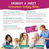 Appleways Whole Grain Cinnamon Crispy Bites, All-Natural Individually Wrapped Cinnamon Best Snacks for Classroom, Made in USA, 108 Count, 1 Oz view 4