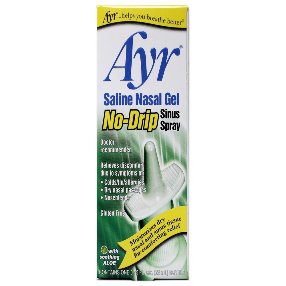 Ayr Saline Nasal Gel No-Drip Sinus Spray 0.75 oz by Ayr