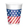 Vibrant Patriotic Plastic Cups - 16 oz. (Pack of 25) - Durable & Eye-Catching Design, Perfect for Parties & Events view 1