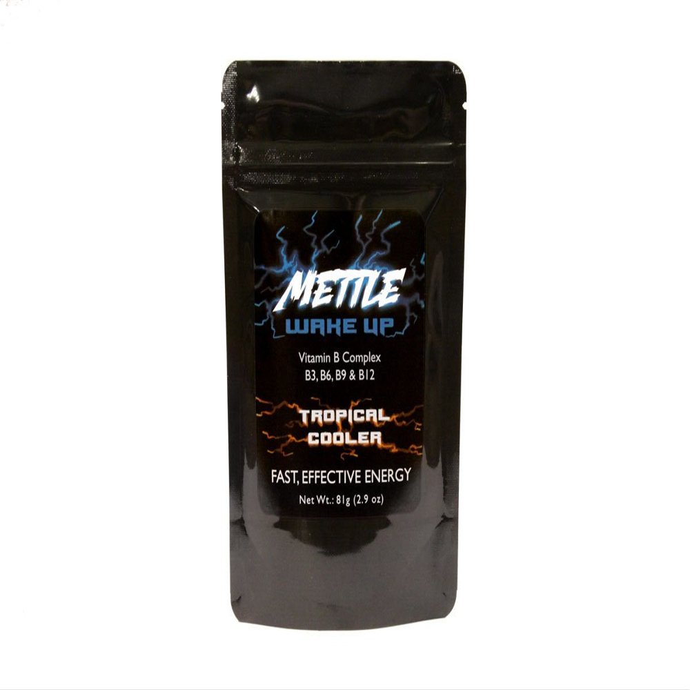 Energy Drink Powder - 50 Servings | Sugar Free | 200mg Caffeine - Mettle Energy Drink Mix (Tropical Cooler)