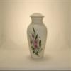 Violets Urn- Cremation Urn or Keepsake for Ashes - Hand Made Pottery (Medium 90 Cubic Inches) view 3