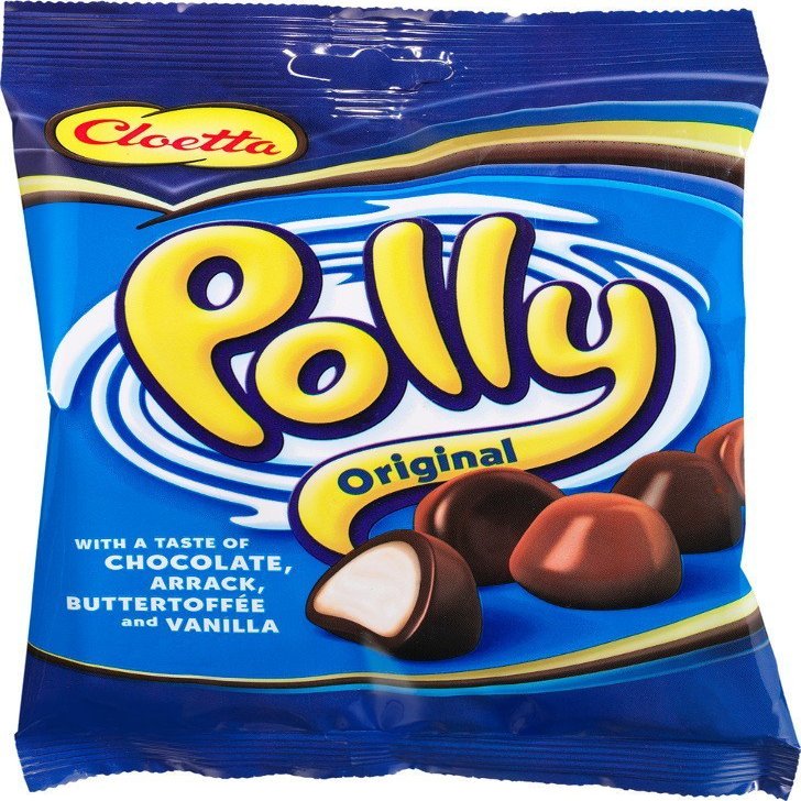 10 Bags x 200g of Cloetta Polly Original - Swedish Milk Chocolate - Candies - Sweets - Chocolates