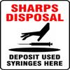 ACCUFORM Safety Sign: Sharps Disposal - (MBHZ519XP) view 1