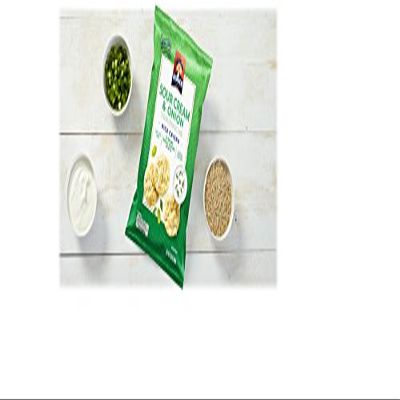 Quaker Rice Crisps, Sour Cream & Onion, 3.03 oz Bags, 12 Count (Packaging May Vary)