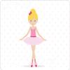 Script and Scribble Ballerina Fill-in Thank You Note Cards for Kids, 5.5" X 4.25" Notecards with White Envelopes view 2