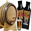 Spiced Rum Making Kit (5 Liter) - 1 Gallon Oak Aging Barrel with 5 Spiced Rum Essences, Wood Stand, Bung, Spigot and Care Kit view 1