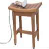 AquaTeak (Fully Assembled) Patented 18" Maluku Lotus Teak Shower Bench view 2