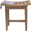 AquaTeak (Fully Assembled) Patented 18" Maluku Lotus Teak Shower Bench view 4