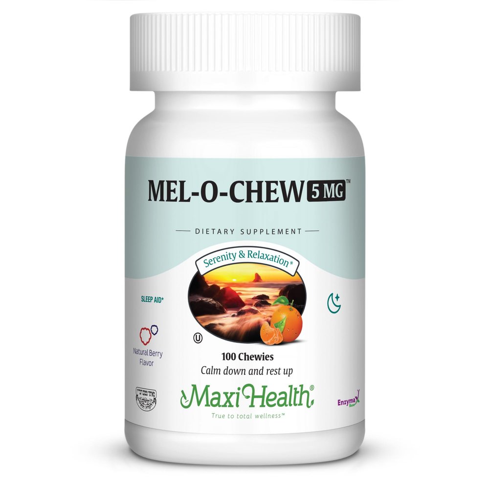 Maxi Health Melatonin 5mg Extra-Strength Fast Acting Melatonin  Encourage Natural Sleep with Melatonin' Non-Habit Forming Sleep Support Kosher (100 Units)