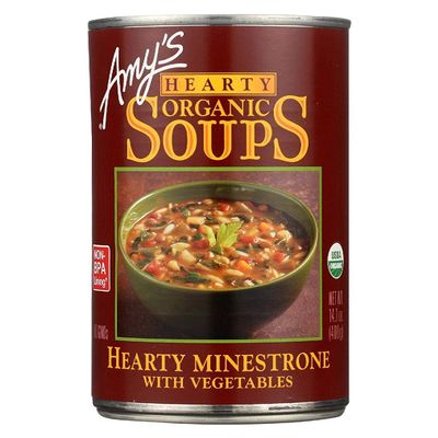 Amys Organic Hearty Minestrone with Vegetables Soup, 12.7 Ounce - 12 per case.