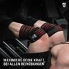Gymreapers Knee Wraps (Pair) with Straps for Squats, Weightlifting, Powerlifting, Leg Press, and Cross Training - Flexible 72" Knee Wraps for Squatting - for Men & Women - 1 Year Warranty(Red) view 2