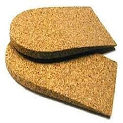 1/2" (12mm) Cork Heel Lift, 1 Pair (Small (2" Wide))