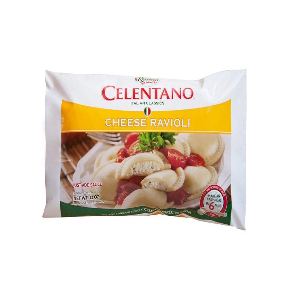 Rosina Food Pre Cooked Large Round Cheese Ravioli Pasta, 12 Ounce -- 18 per case.