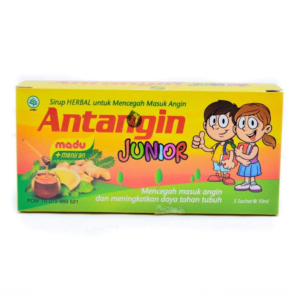 Antangin Junior Herbal Syrup 5-ct, 50 ml (Pack of 1)
