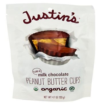 Justin's Organic Mini Peanut Butter Cups Milk Chocolate -- 4.7 oz - 2 pc