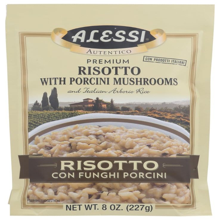 Alessi Funghi Risotto with Porcini Mushrooms -- 8 oz - 2 pc