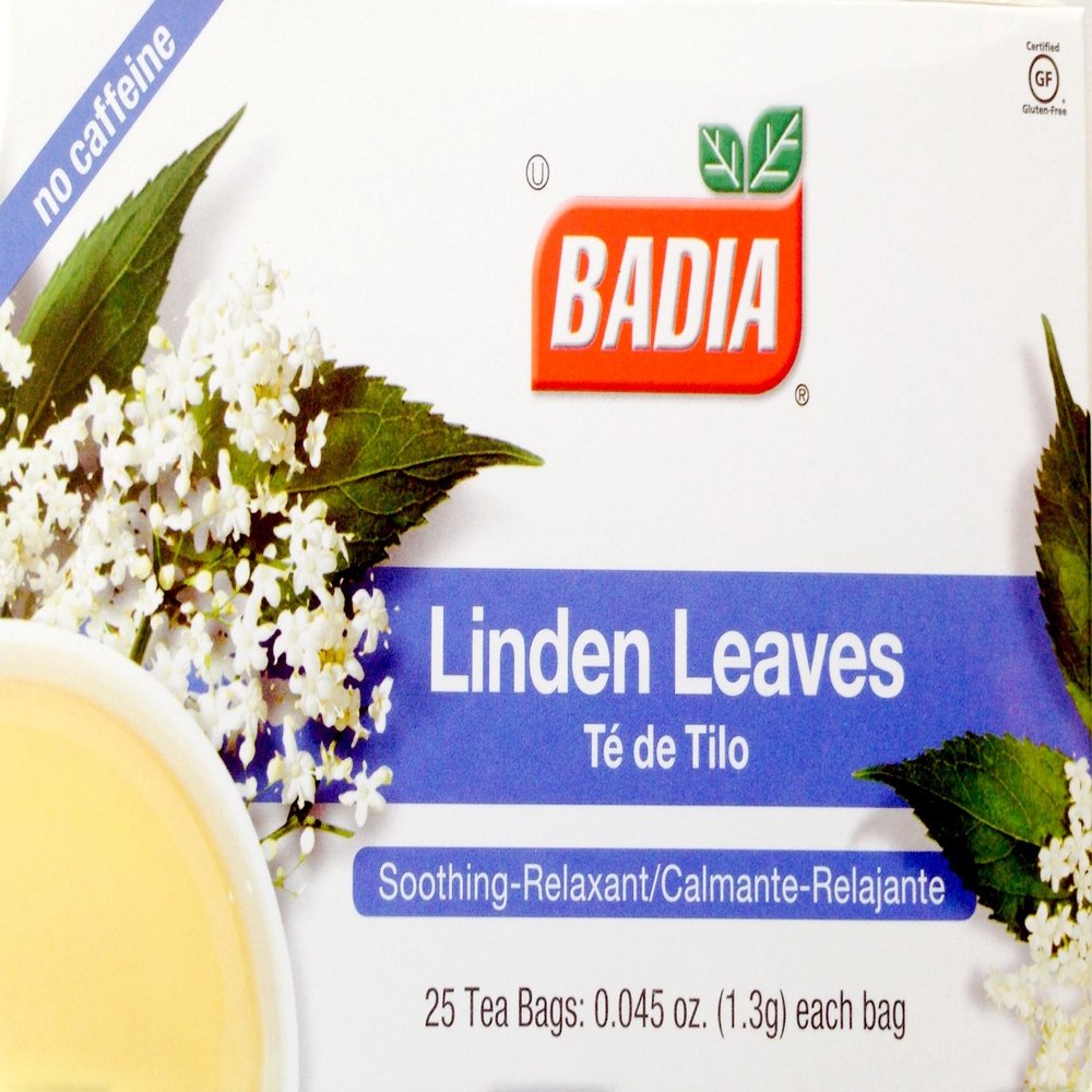 Badia Linden Leaves Tea -- 25 Tea Bags - 2 pc