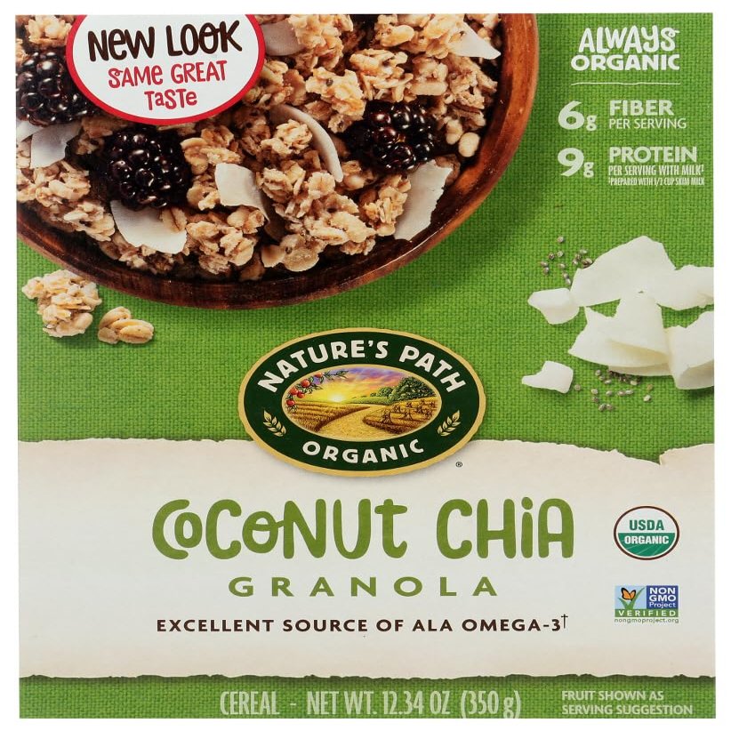 Nature's Path Organic Chia Plus? Granola Cereal Coconut Chia -- 12.34 oz - 2 pc