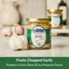 DeLallo Minced Garlic in Olive Oil, Finely Chopped, Robust Zesty Flavor, Non-GMO, Vegan, Gluten-Free, 6 oz Jar, (2 Pack) view 2