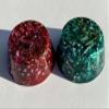 1 Green/1 Red Small Tower Buster Crystal Orgone Generator Energy Accumulator 528Hz/7.83Hz/Advance Harmonics Christmas X-Mas Gift (Red/Green Transparent) view 1