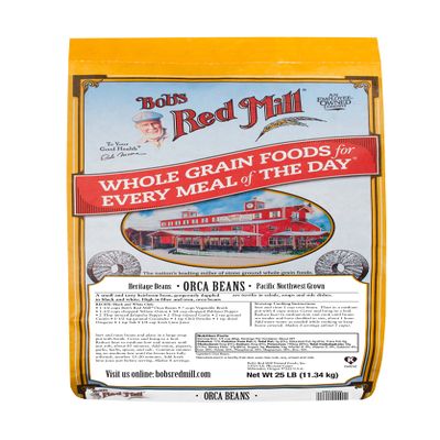 Bob's Red Mill Orca Beans, 25 Pound