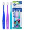 Brilliant Oral Care Kids Toothbrush with Soft Bristles and Round Head, for a Child Approved, Easy to Use All-Around Clean Mouth, Ages 5-9 Years, Royal Purple Teal, 3 Pack view 1
