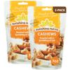 Sunshine Nut Company Whole Roasted Lightly Salted Cashews, Sprinkling of Salt Flavor, 2 Pack, 7 oz. Each, Gluten Free, Peanut Free and Vegan Individual Snack Packs for Kids and Adults, GMO Free view 1