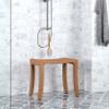 AquaTeak (Fully Assembled Patented 18" Asia Curve Teak Shower Bench view 2