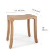 AquaTeak (Fully Assembled Patented 18" Asia Curve Teak Shower Bench view 3
