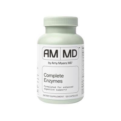 Amy Myers MD Complete Enzymes - Gut Care & Digestive Health Support Supplement - Daily Healthy Microbiome Support Nutritional Supplement - 120 Capsules