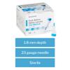 McKesson 16-PBSL23G SAFETY Lancet Fixed Depth Lancet Needle 1.8 mm Depth 23 Gauge Push Button (Pack of 100) view 3